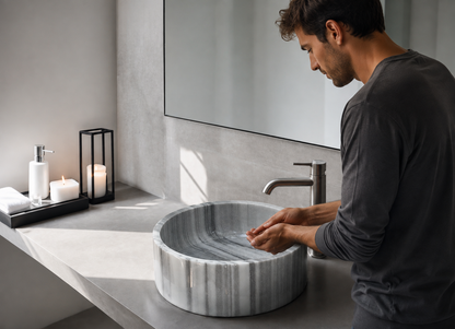 Gray Marble Sink