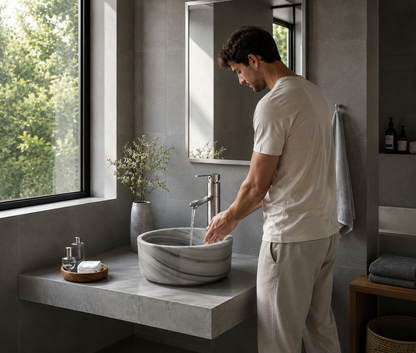 Gray Marble Sink