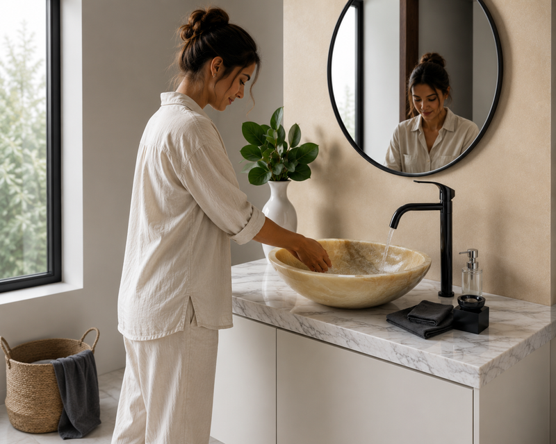Honey Onyx Sink