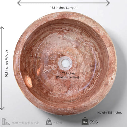 Red Vessel Sink