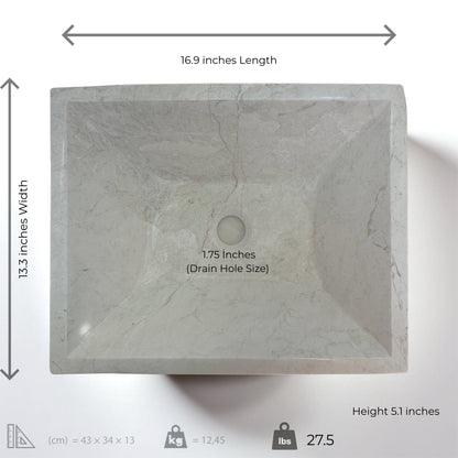 Beige Marble Sink