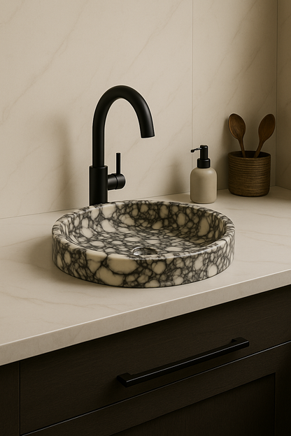 Calacatta Viola Marble Sink