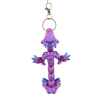 3D Printed Dragon Figurine Keychain | Multiple Colors | Black Sheep Products LLC