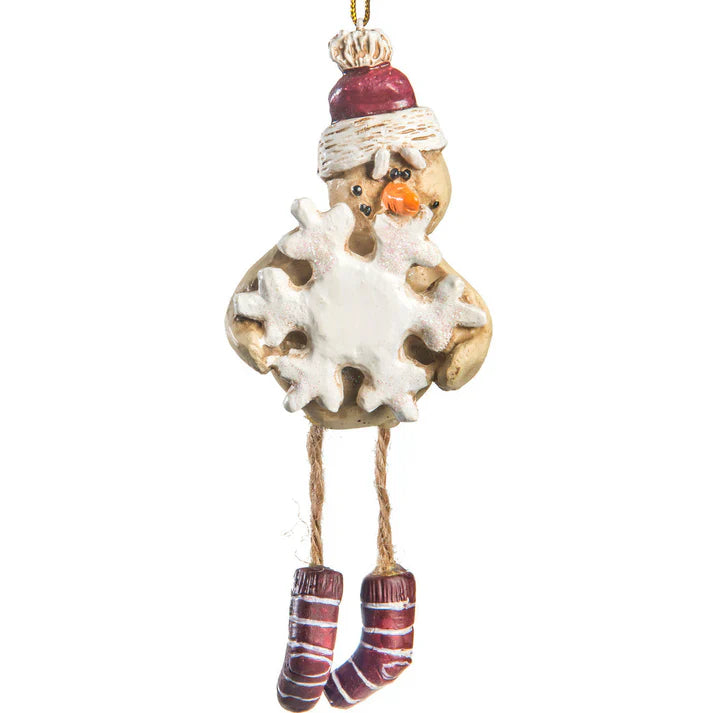 Snowman With Snowflake Ornament | Bert Anderson Collection