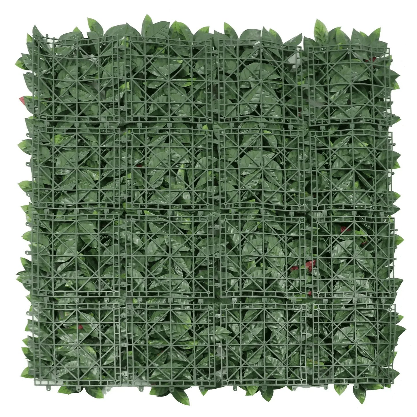 Photinia Artificial Vertical Garden Green Wall Panel 40×40in 11 SQ FT – UV Resistant – Commercial Grade