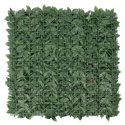 Photinia Artificial Vertical Garden Green Wall Panel 40×40in 11 SQ FT – UV Resistant – Commercial Grade
