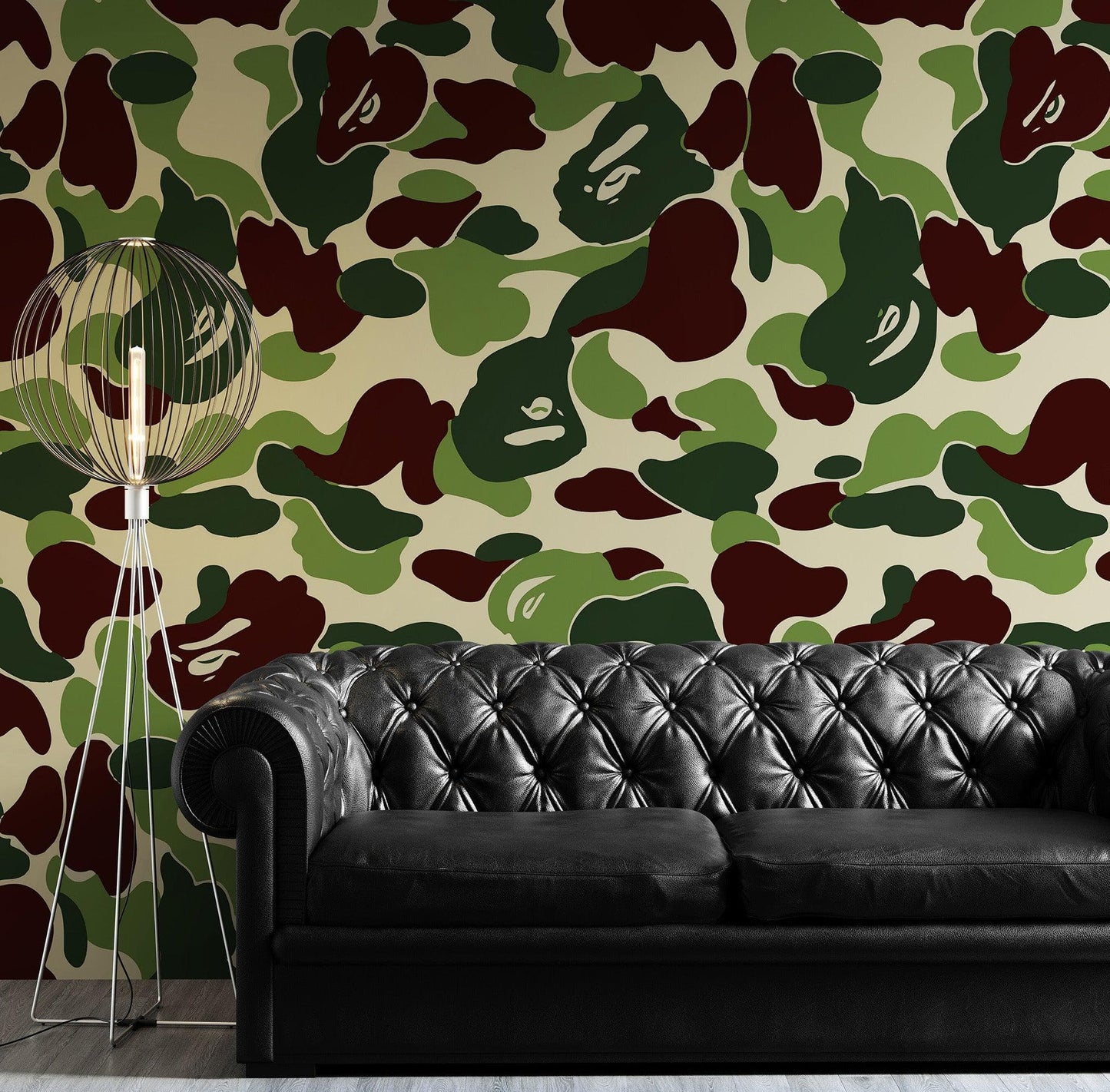 Bape Camo Wallpaper Mural. Grey Camo Streetwear Hype Beast Aesthetics. #6901