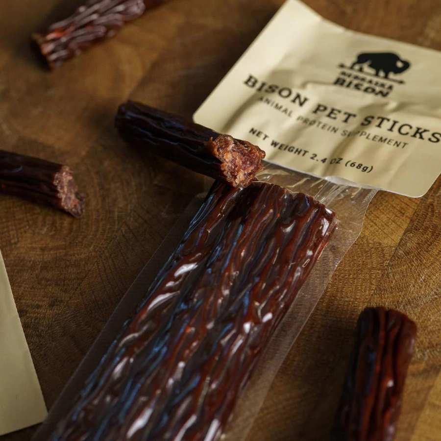 All Natural Bison Pet Sticks | 2.4 oz | Nebraska Bison