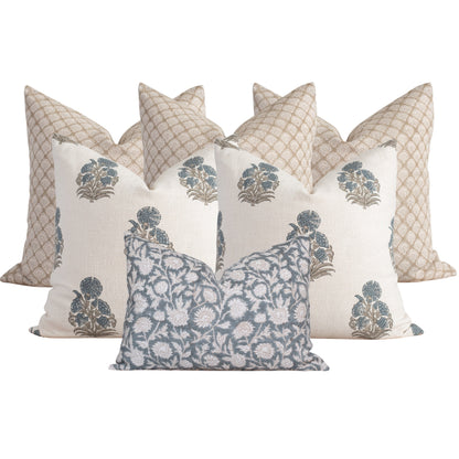 Belleview Bedroom Pillow Combination | Set of Six Pillow Covers
