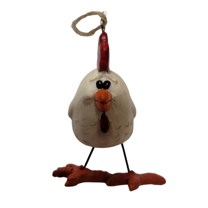 Chicken with Wire Legs Ornament | Bert Anderson Collection
