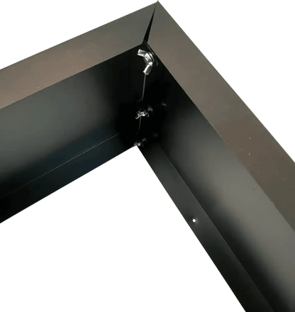 Black Metal Planter Medium – For Artificial Boxwood Hedges