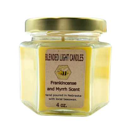 Frankincense & Myrrh Scented Candle | Multiple Sizes | Blended Light