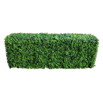 Bright Long Leaf Boxwood Artificial Hedge 40×20in – UV Resistant – Commercial Grade