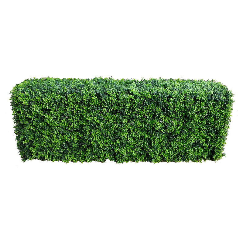 Bright Long Leaf Boxwood Artificial Hedge 40×20in – UV Resistant – Commercial Grade