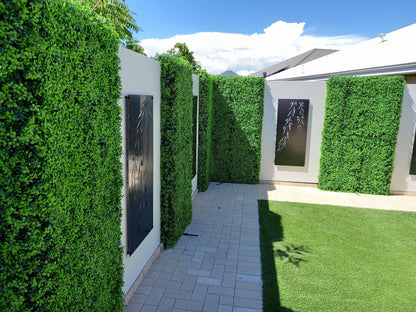 Bright Boxwood Artificial Vertical Garden Green Wall Panel 40×40in 11 SQ FT – UV Resistant – Commercial Grade