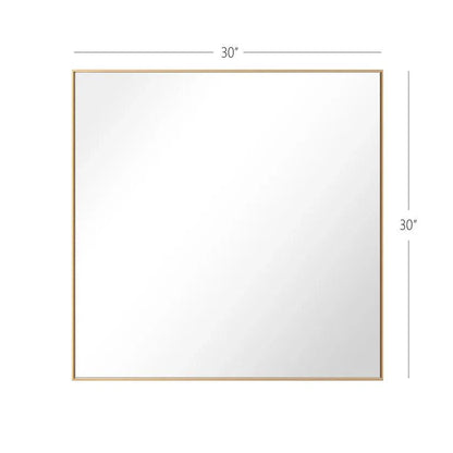 Reflections Sleek Modern Black Aluminum Framed Wall Mirror