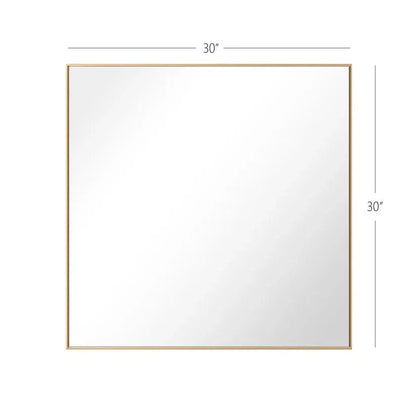 Reflections Sleek Modern Black Aluminum Framed Wall Mirror
