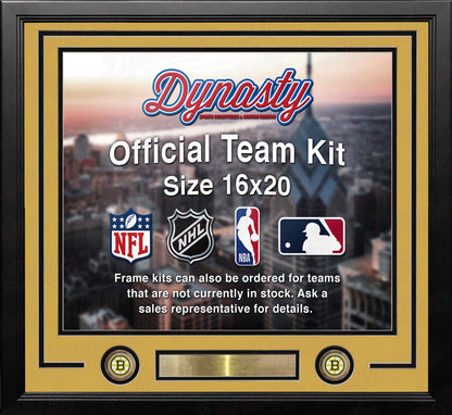 Boston Bruins Custom NHL Hockey 16x20 Picture Frame Kit (Multiple Colors)