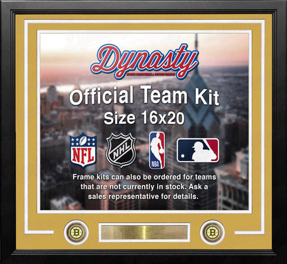 Boston Bruins Custom NHL Hockey 16x20 Picture Frame Kit (Multiple Colors)
