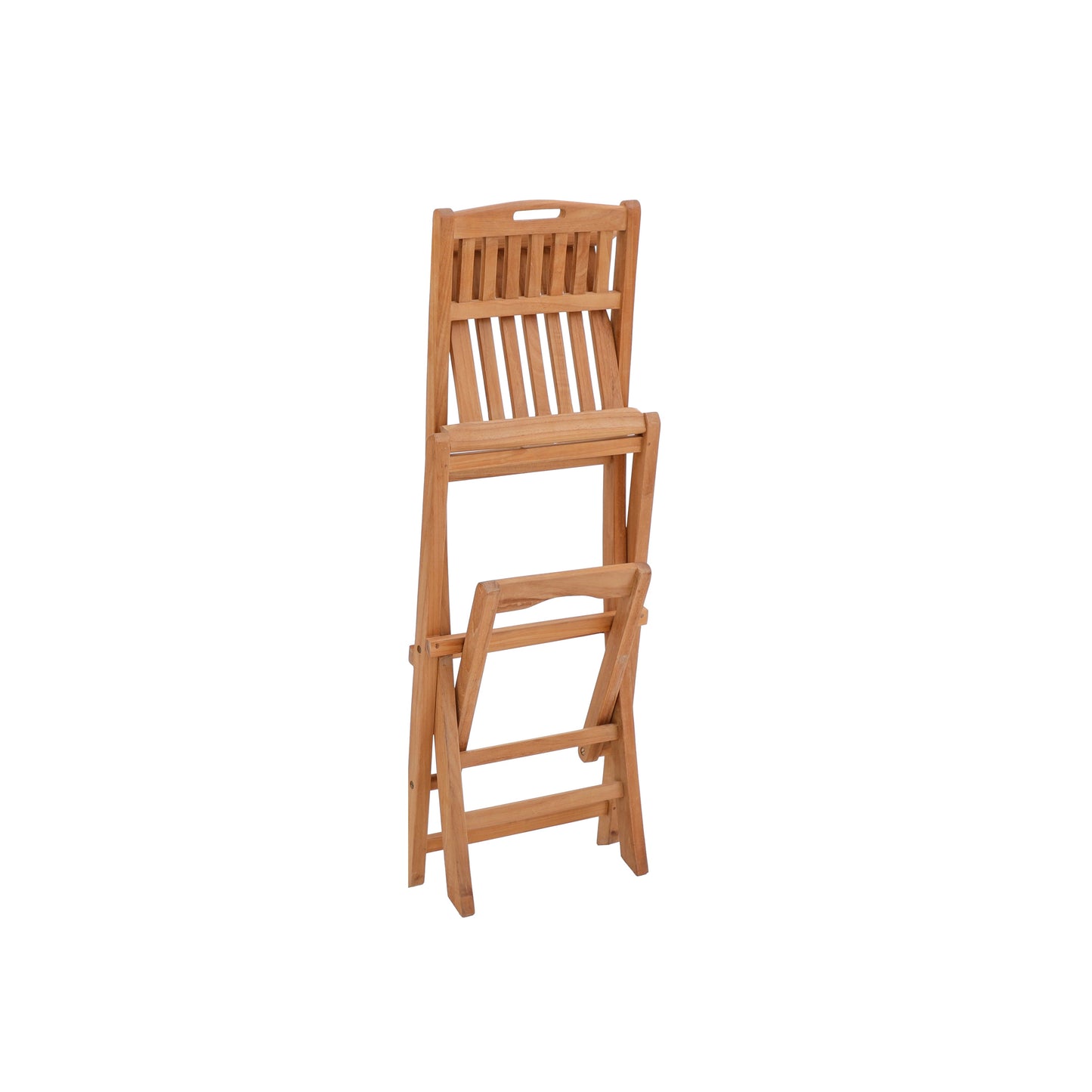 Emmett Natural Teak Indoor/Outdoor Folding Bar Stool - 30"