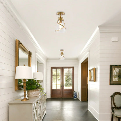7 Inch Walker 1-Light Semi-Flush Mount Ceiling Light, view 2