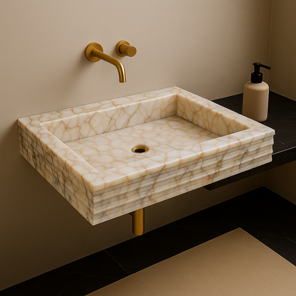 Calacatta Viola Marble Sink