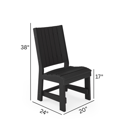 SoPoly Callaway Armless Table Chair