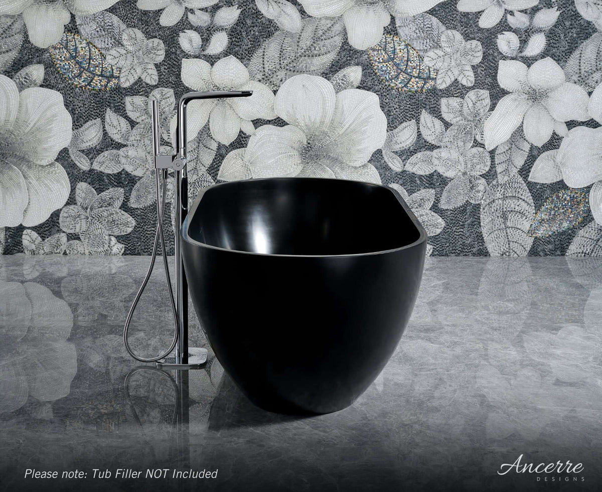Cascade 59” Freestanding Solid Surface Bathtub