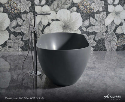 Cascade 59” Freestanding Solid Surface Bathtub