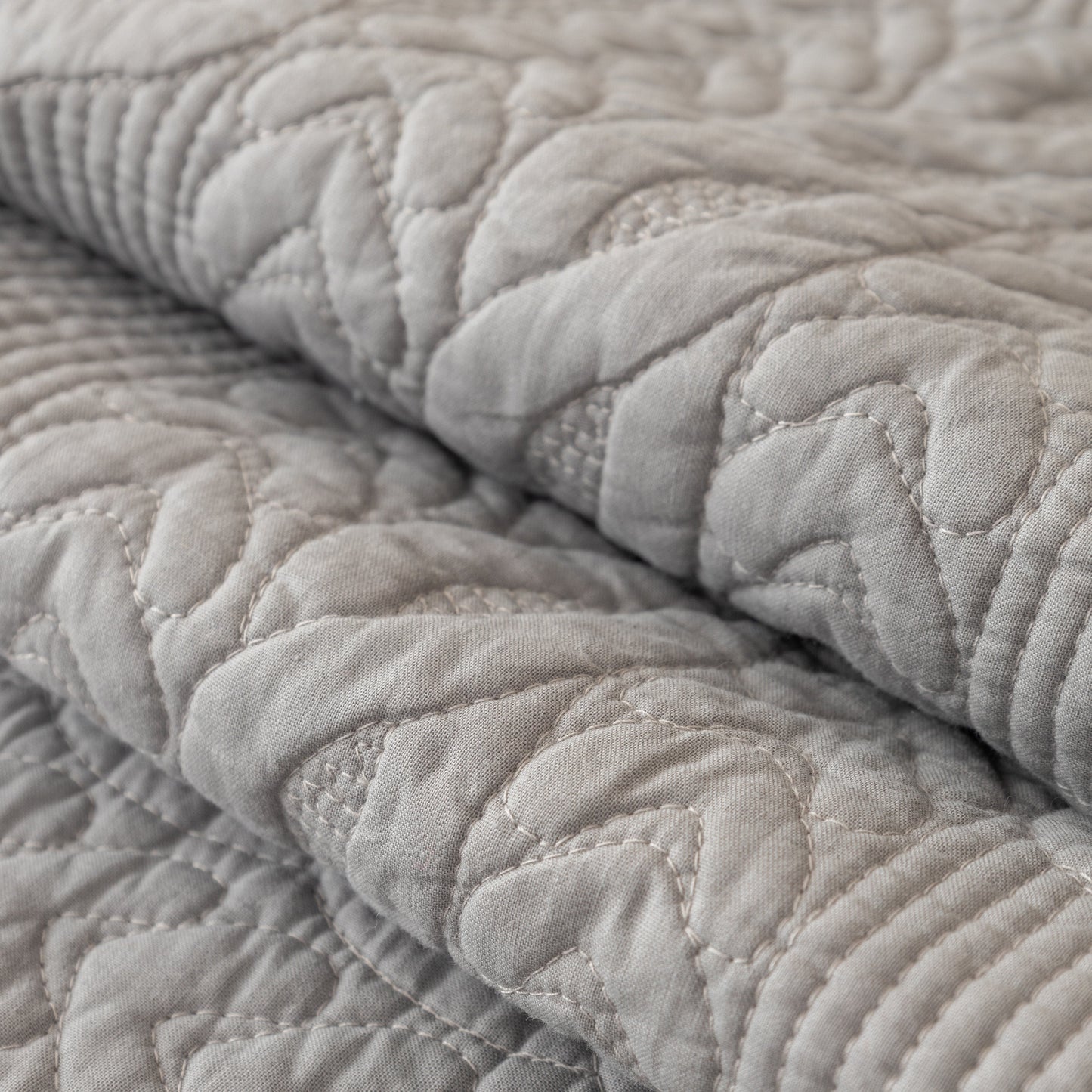 Geometric Textured Cotton Quilted Sofa Cover, Non-Slip Washable Couch Protector