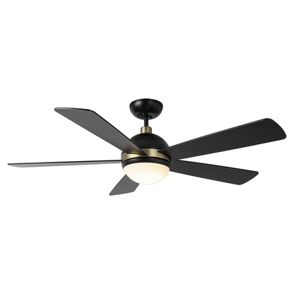 52" Indutrial 5 Blades Ceiling Fan with LED Lighting