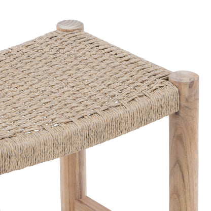 Oslo Natural Teak Indoor/Outdoor Counter Stool - 24"