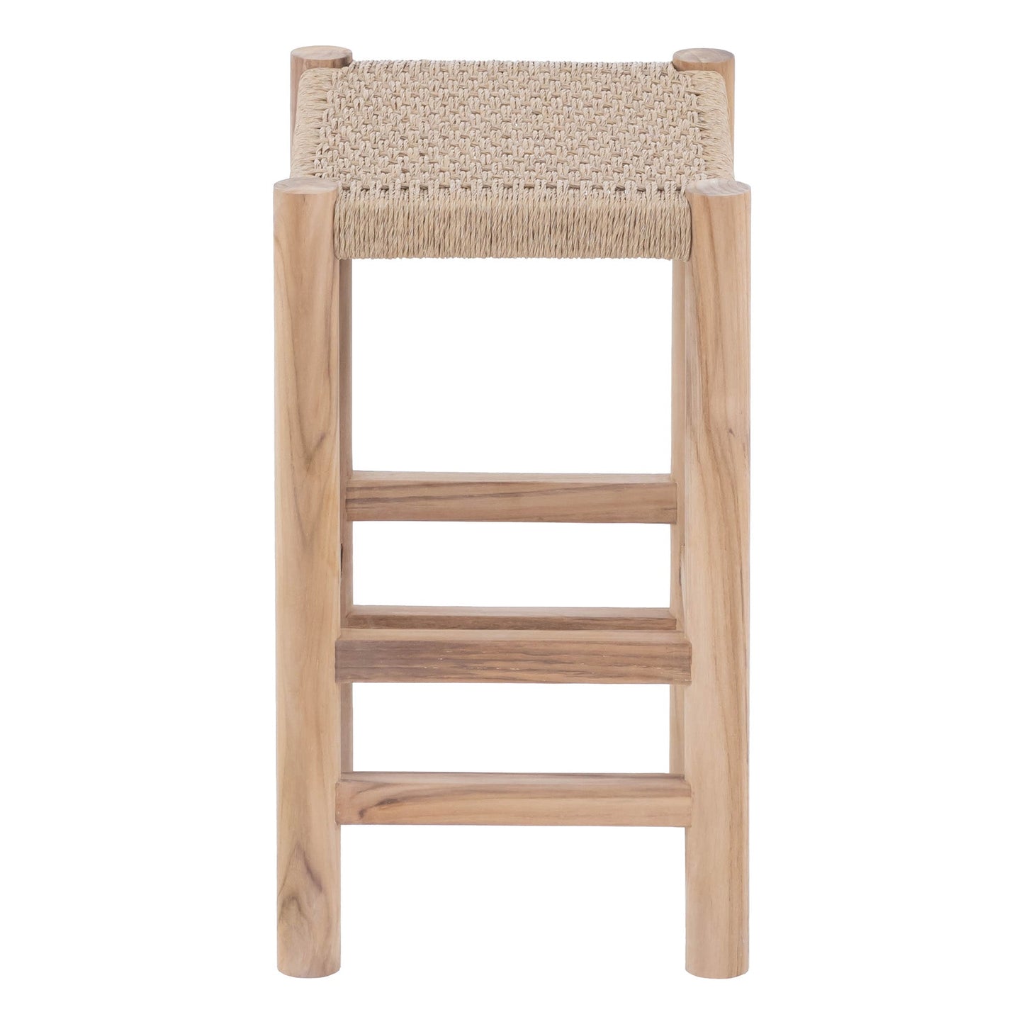 Oslo Natural Teak Indoor/Outdoor Counter Stool - 24"