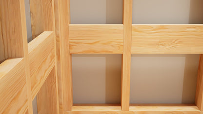 The Original Floating Corner Shower Bench Kit™ with Orange Waterproof Board