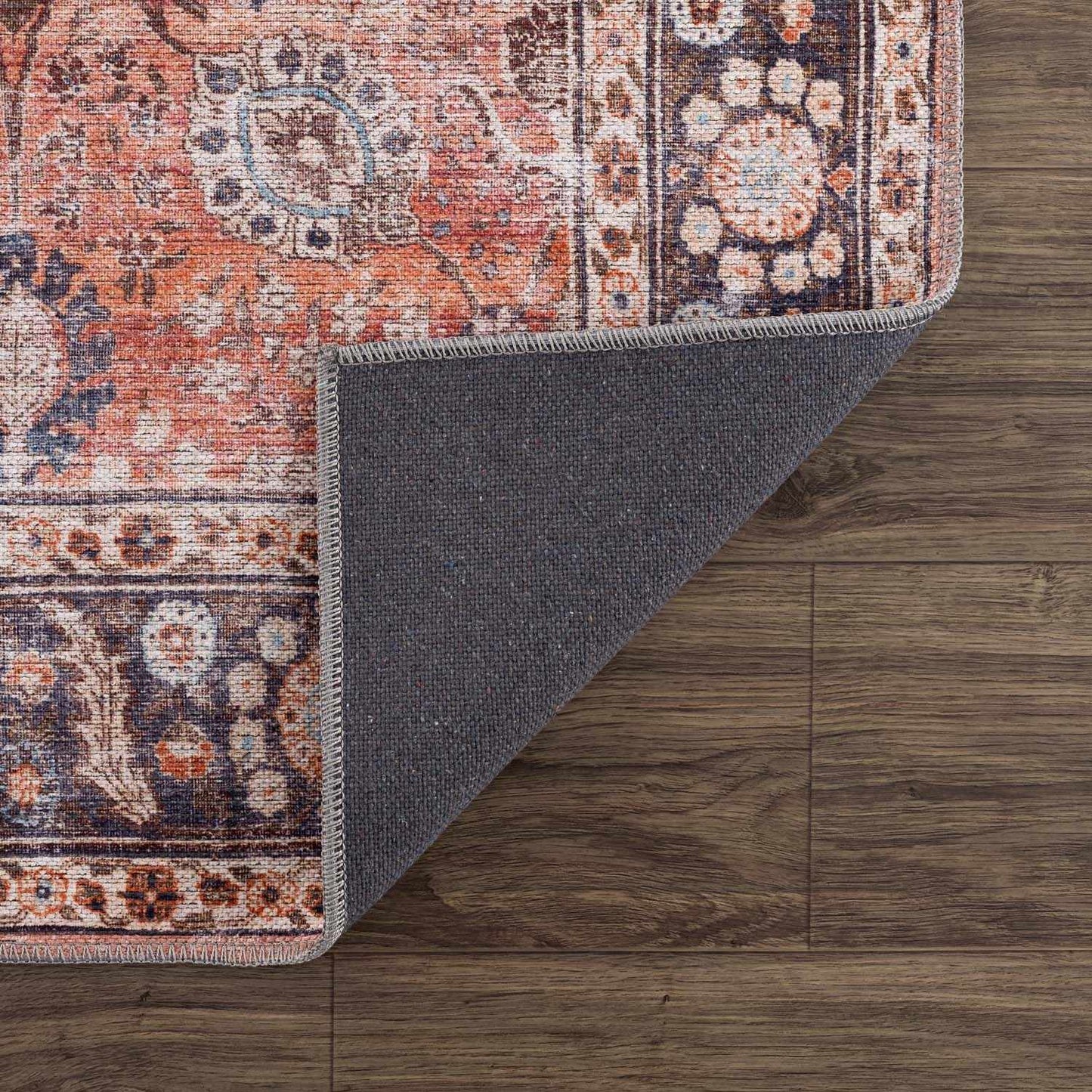 Ganyangan Red Washable Rug