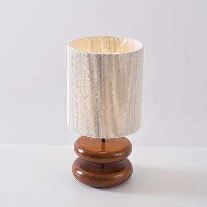 Cairn Stacked Wood Table Lamp
