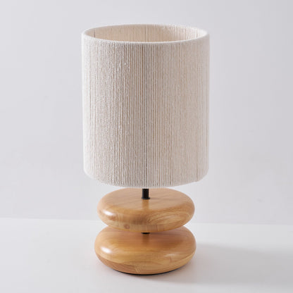 Cairn Stacked Wood Table Lamp