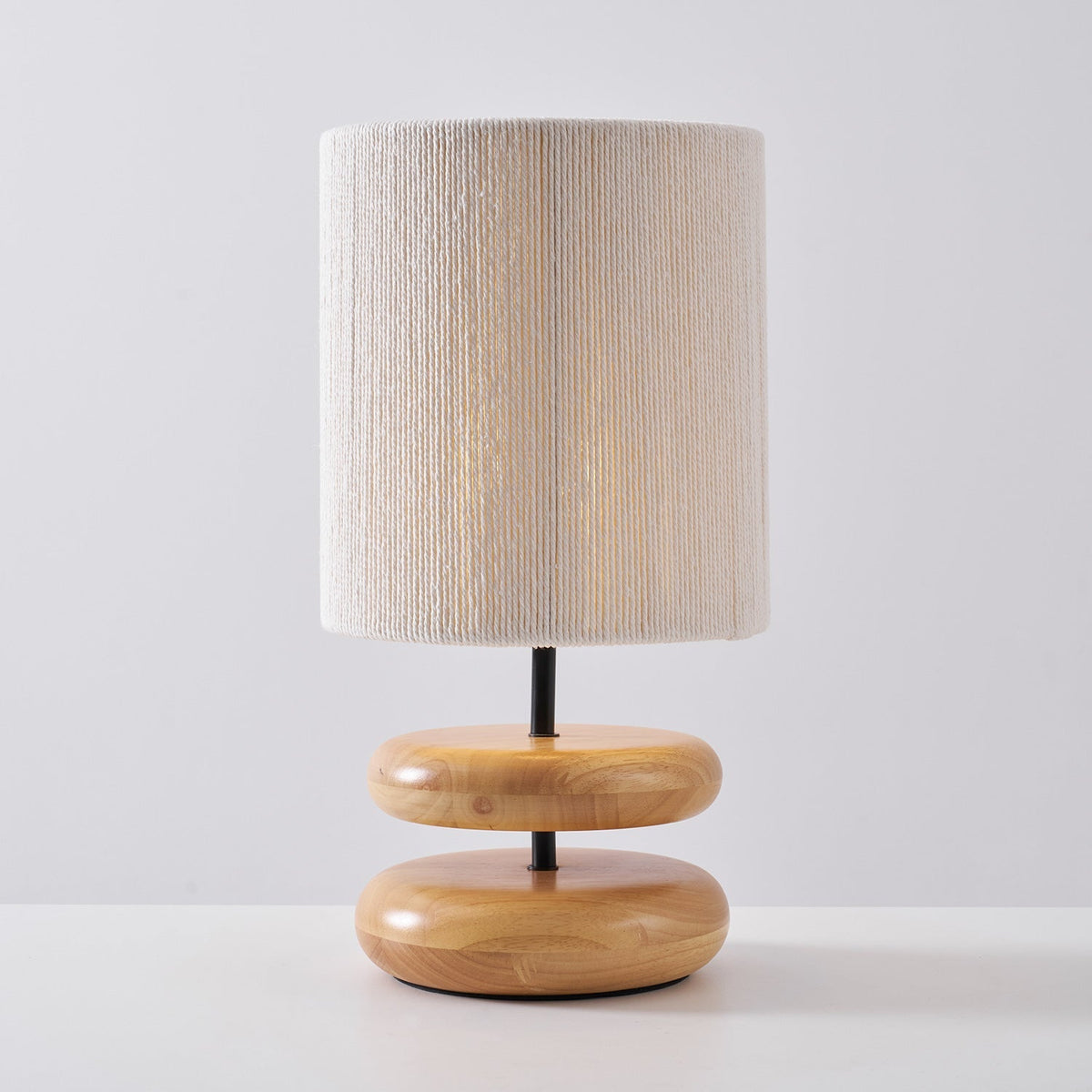 Cairn Stacked Wood Table Lamp