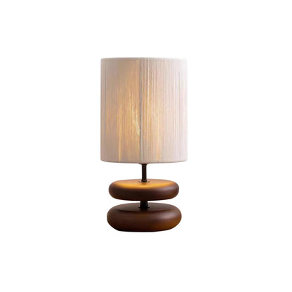 Cairn Stacked Wood Table Lamp