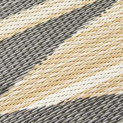 Cairo - Natural & Black Outdoor Rug for Patio