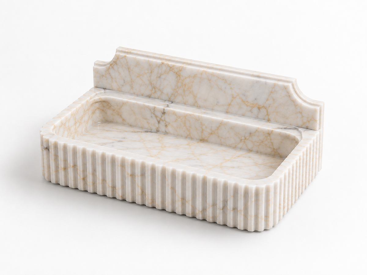 Calacatta Gold Wall-Mount Sink