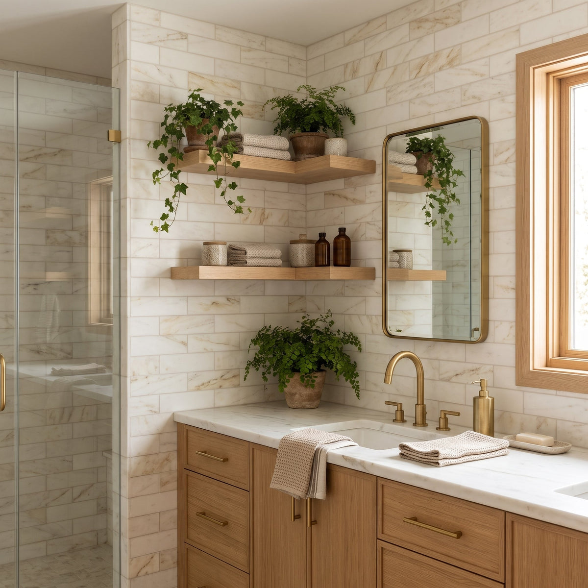 Calacatta Cremo Honed Subway Marble Tiles 3x12