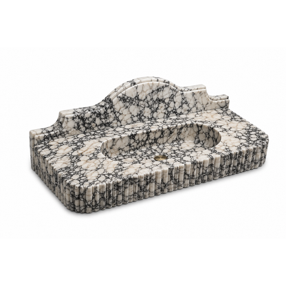 Luxury Calacatta Viola Marble Sink – Bold Italian Stone Design