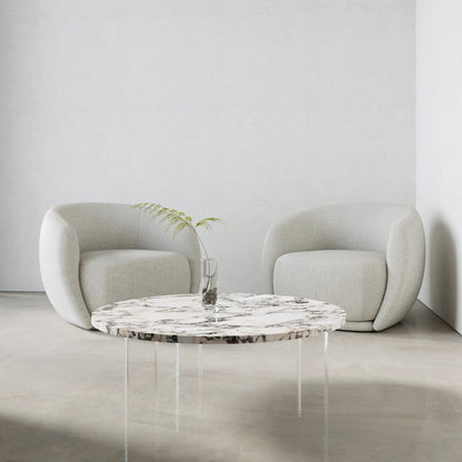 Calacatta Viola Acrylic Table