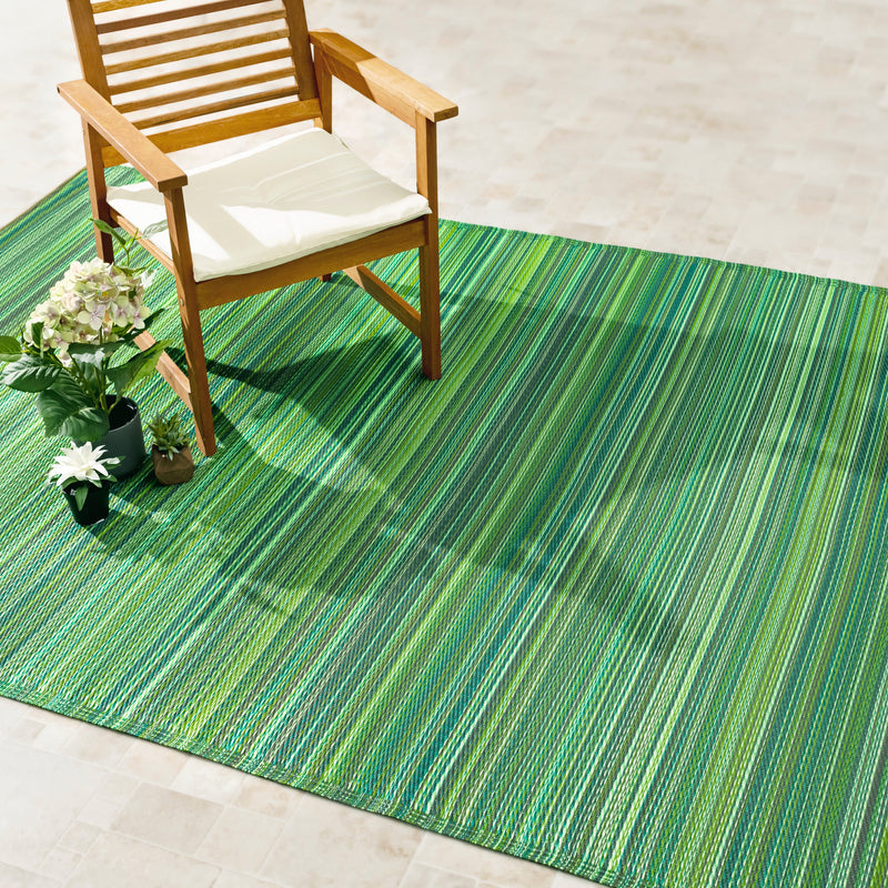 Cancun - Green Outdoor Rug for Patio