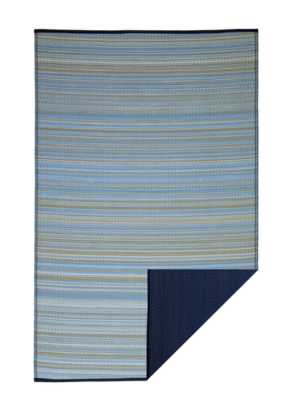 Cancun Shadow - Blue Outdoor Rug for Patio