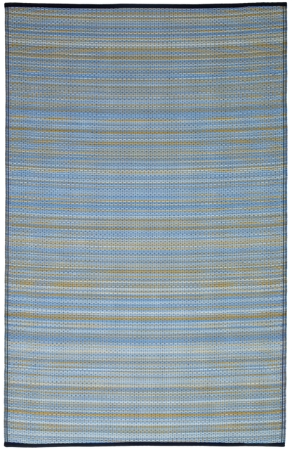 Cancun Shadow - Blue Outdoor Rug for Patio