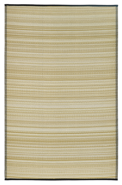 Cancun Shadow - Sand & Black Outdoor Rug for Patio