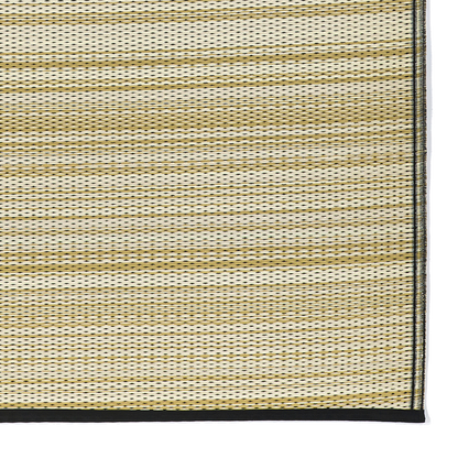 Cancun Shadow - Sand & Black Outdoor Rug for Patio