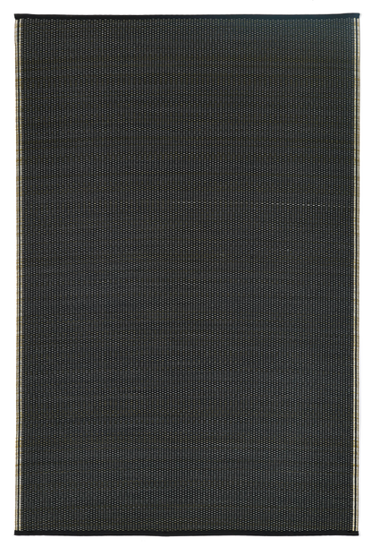 Cancun Shadow - Sand & Black Outdoor Rug for Patio